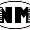 Oval NM Taos New Mexico Sticker