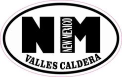 Oval NM Valles Caldera New Mexico Sticker