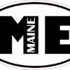 Oval ME Maine Sticker