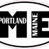Oval ME Portland Maine Sticker