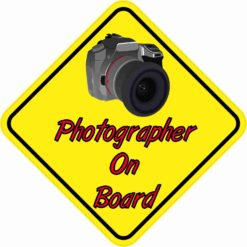Camera Photographer On Board Sticker