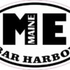 Oval ME Bar Harbor Maine Sticker