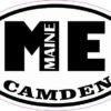 Oval ME Camden Maine Sticker