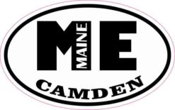 Oval ME Camden Maine Sticker
