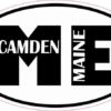Oval ME Camden Maine Sticker
