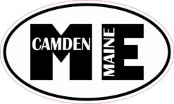 Oval ME Camden Maine Sticker