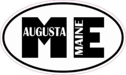 Oval ME Augusta Maine Sticker