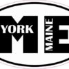 Oval ME York Maine Sticker