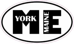 Oval ME York Maine Sticker