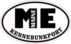 Oval ME Kennebunkport Maine Sticker
