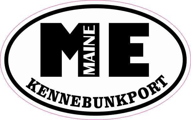 Oval ME Kennebunkport Maine Sticker
