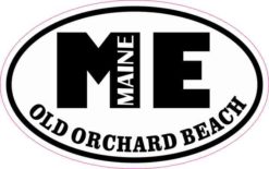 Oval ME Old Orchard Beach Maine Sticker