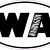 Oval WA Washington Sticker