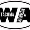 Oval WA Tacoma Washington Sticker