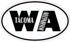 Oval WA Tacoma Washington Sticker