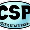 Blue Oval CSP Custer State Park Sticker