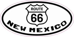 Oval Route 66 New Mexico Sticker