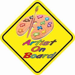 Artist On Board Sticker