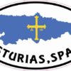 Oval Asturias Spain Sticker