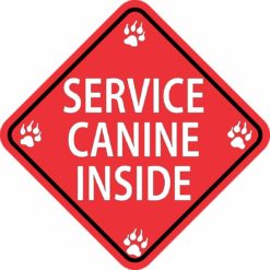 Service Canine Inside Sticker