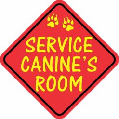 Service Canine's Room Sticker