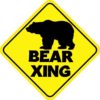 Bear Crossing Sticker