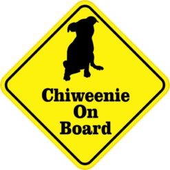 Chiweenie On Board Magnet