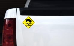 Alternative view of 5in x 5in Pig Lover On Board Sticker