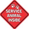 Service Animal Inside Sticker