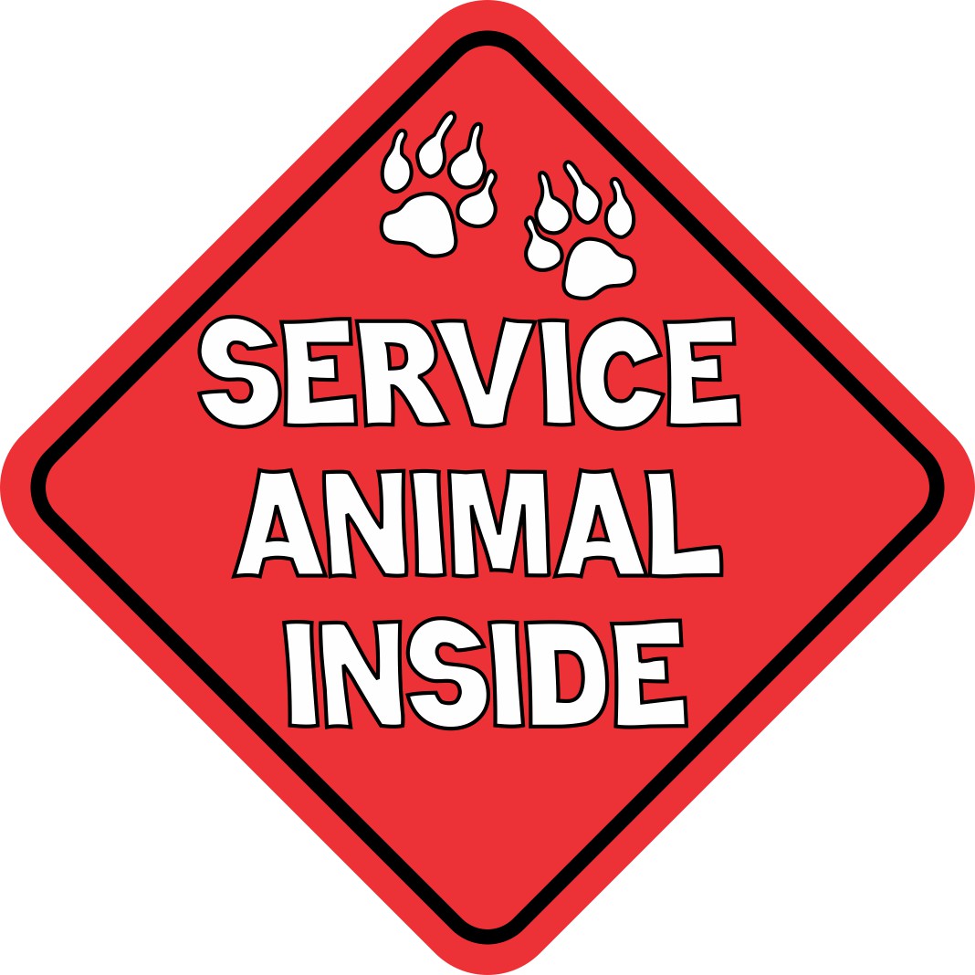 Service Animal Inside Magnet