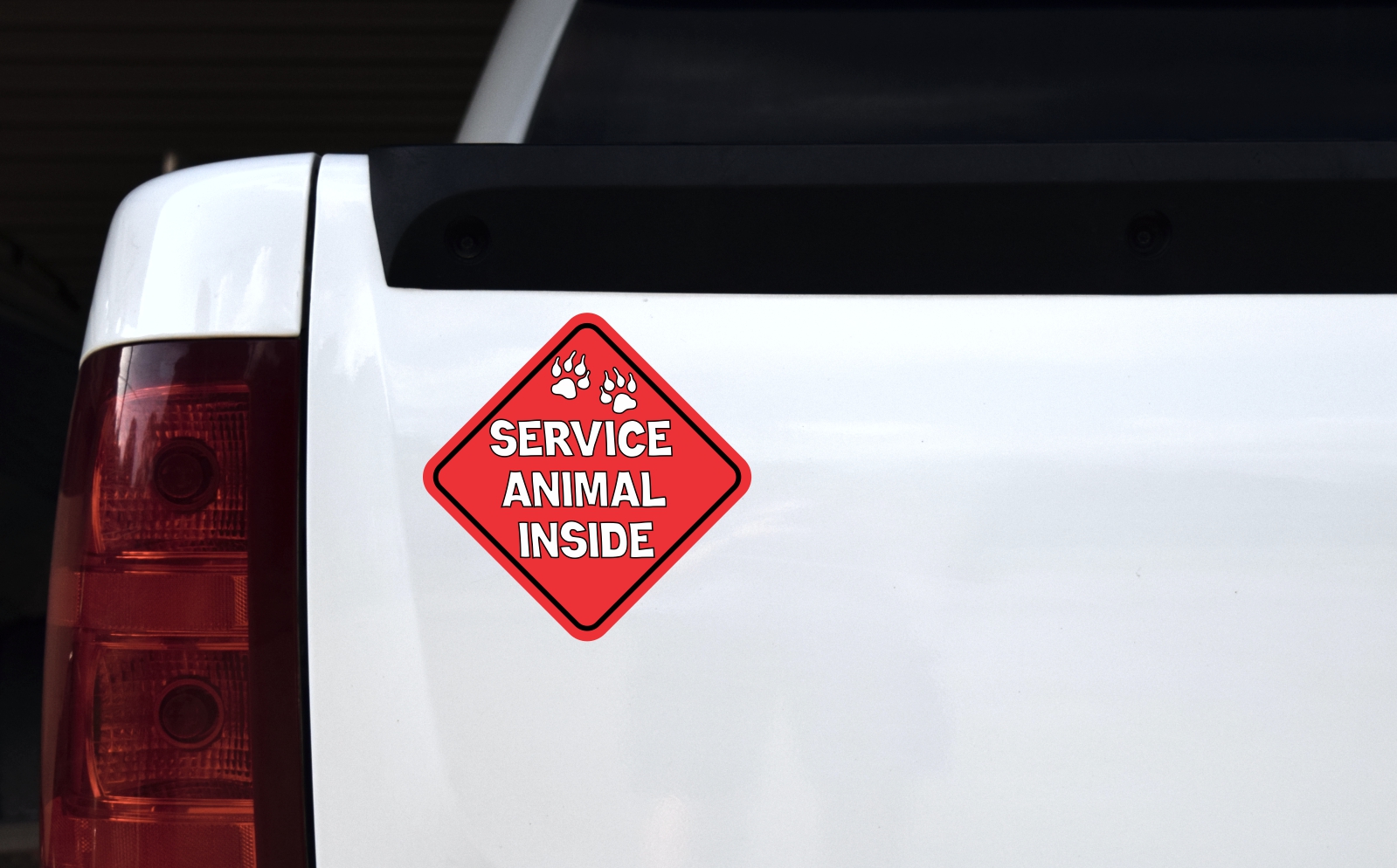 7in x 7in Service Animal Inside Magnet - Image 3