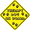 Therapy Dog On Board Magnet