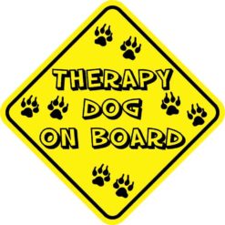 Therapy Dog On Board Magnet
