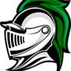 Left-Facing Green Knight Mascot Sticker