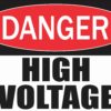 Danger High Voltage Sticker