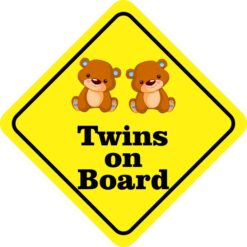 Boy Twins on Board Sticker