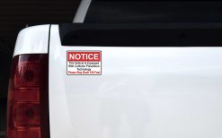 Notice Collision Prevention Technology Sticker