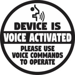 Device Is Voice Activated Sticker