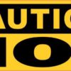 Caution Hot Sticker