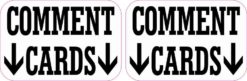 Comment Cards Stickers