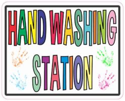 Hand Washing Station Sticker