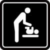 Men's Restroom Diaper Changing Station Magnet