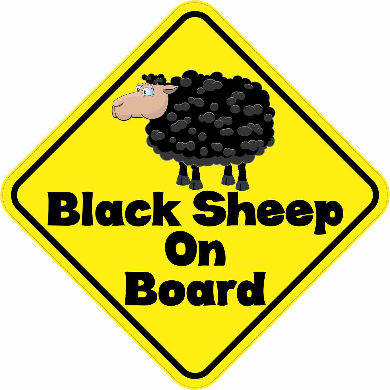 Black Sheep On Board Sticker