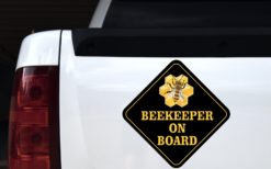 Alternative view of 12in x 12in Beekeeper on Board Magnet