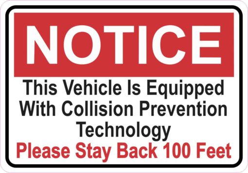 Notice Collision Prevention Technology Magnet