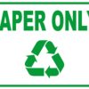 Paper Only Sticker