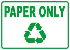 Paper Only Sticker