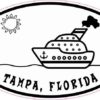 Cruise Ship Oval Tampa Sticker