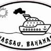 Cruise Ship Oval Nassau Sticker