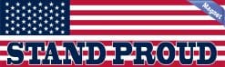 Alternative view of 10in x 3in American Flag Stand Proud Magnet